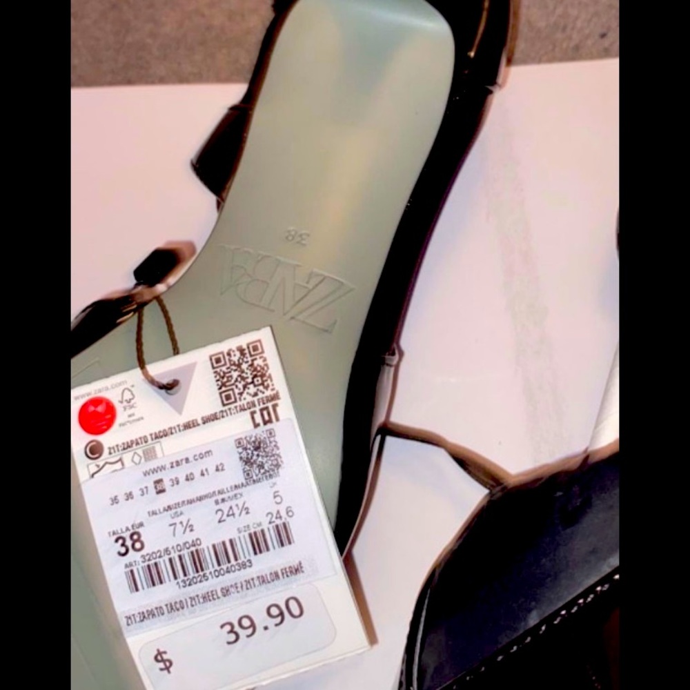 Black Zara shoe